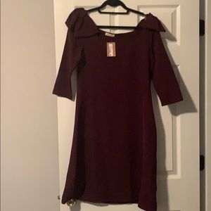 Purple dress with Bow